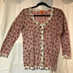 Joe Fresh size M light sweater button up front 25” shoulder to waist, 15” arms